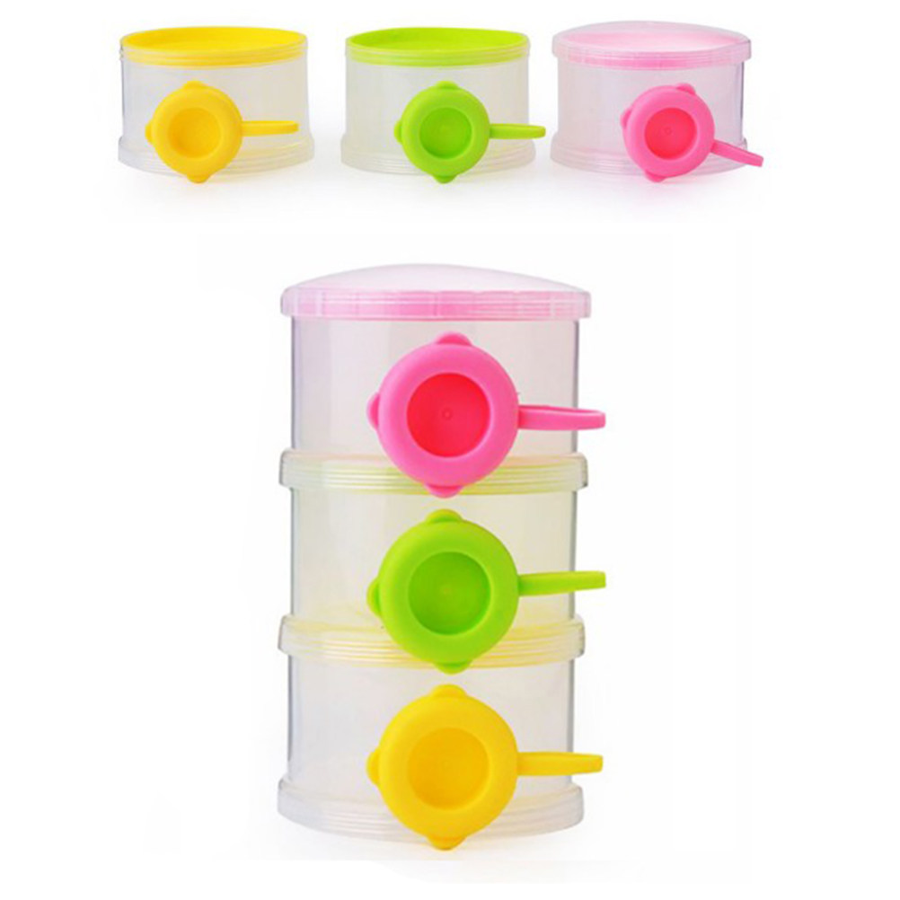 Snack Container Travel - 3 Layers Baby Milk Powder Formula