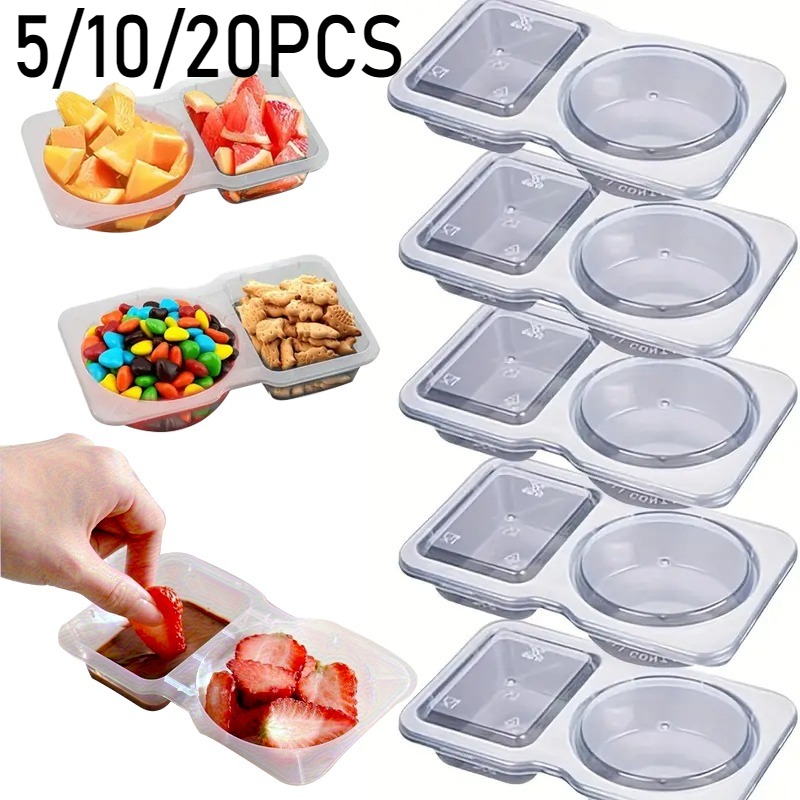 5/10/20PCS Double Compartment  - Snack Container Travel recension och pris