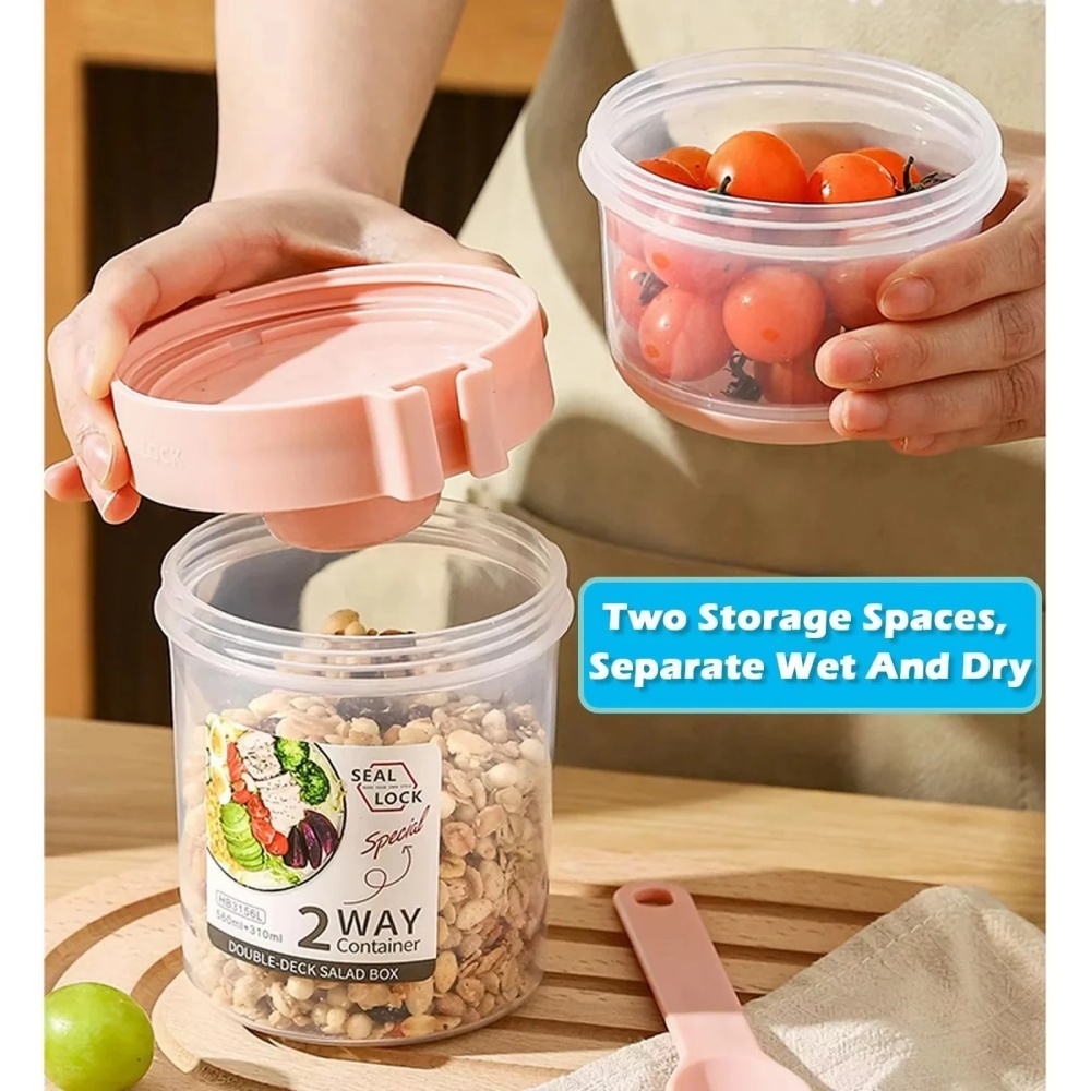 Portable Salad Cup Breakfast C - Snack Container Travel recension och pris