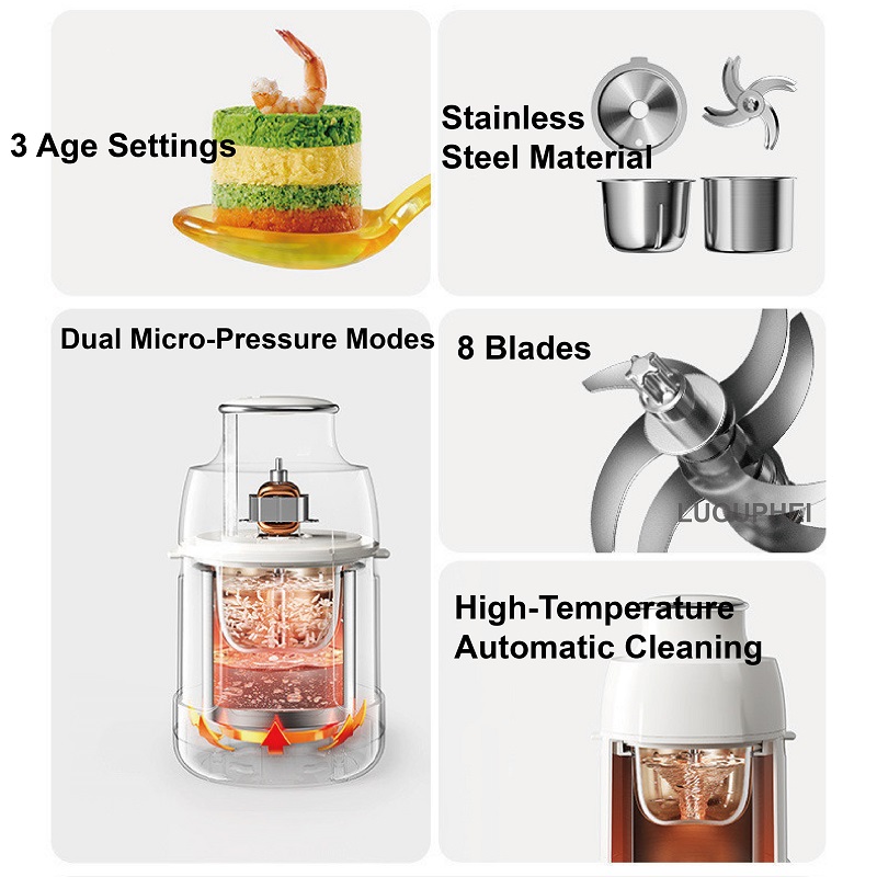 220V Baby Food Processor All-S - Baby Food Maker recension och pris