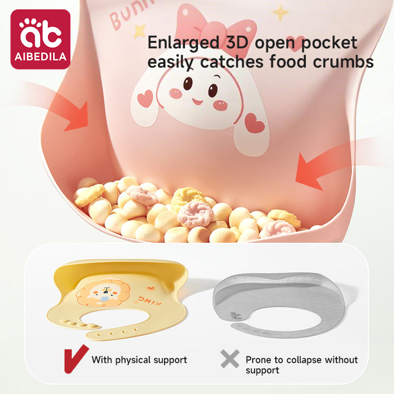 AIBEDILA Baby Silicone Bib Wat - Baby Food Year Old recension och pris
