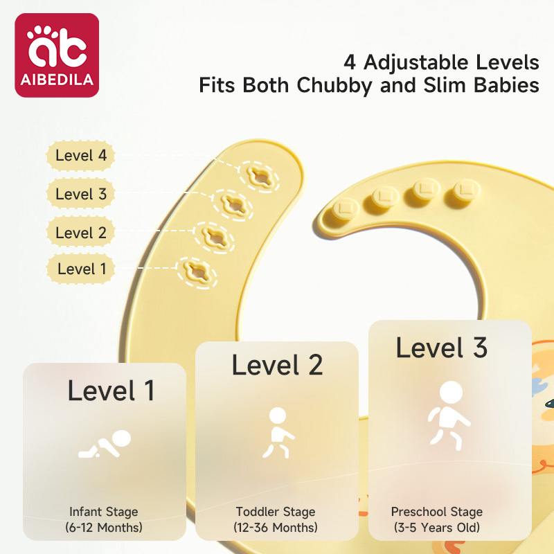 AIBEDILA Baby Silicone Bib Wat - Baby Food Year Old recension och pris