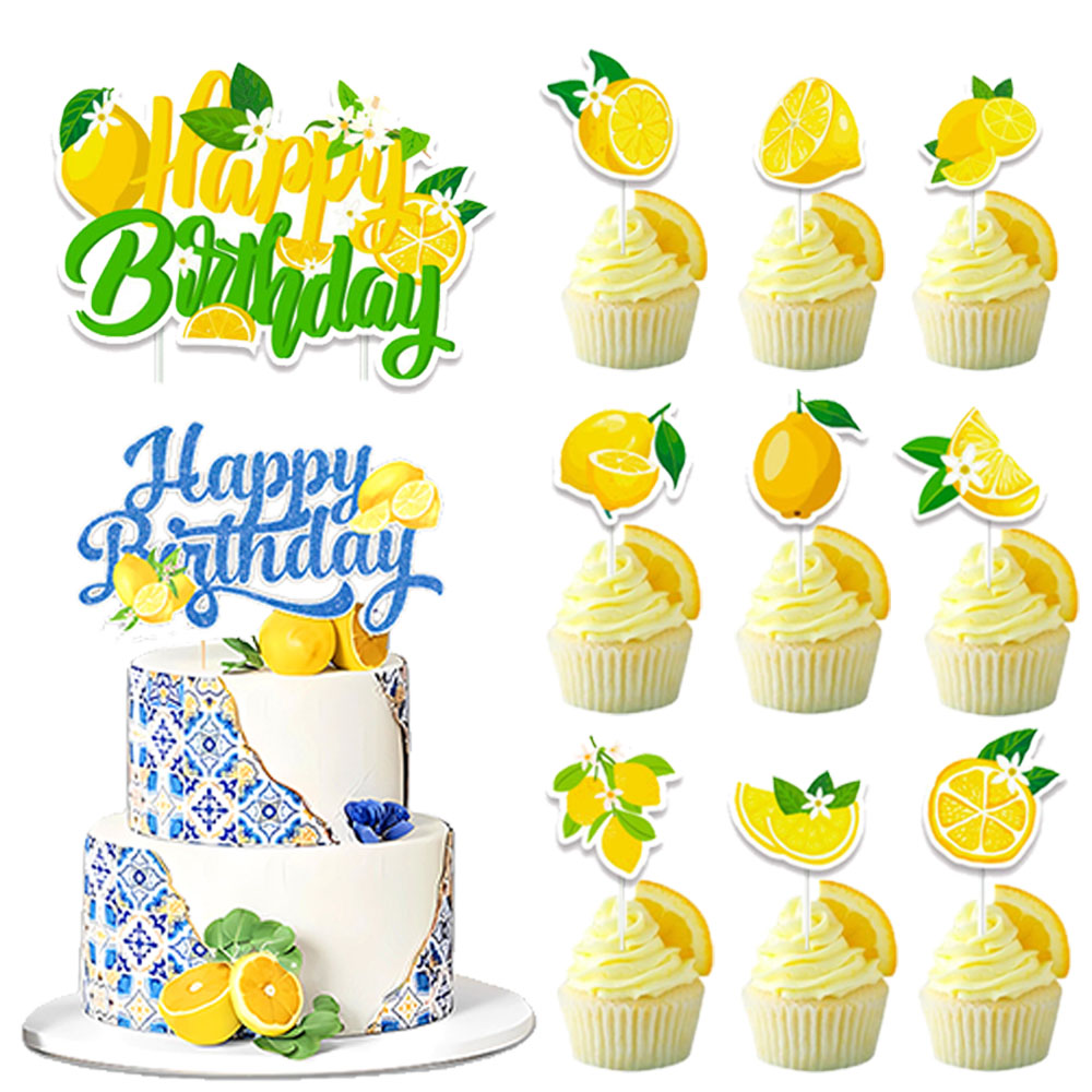 Lemon Cupcake Toppers Summer C - Baby Food Ideas recension och pris