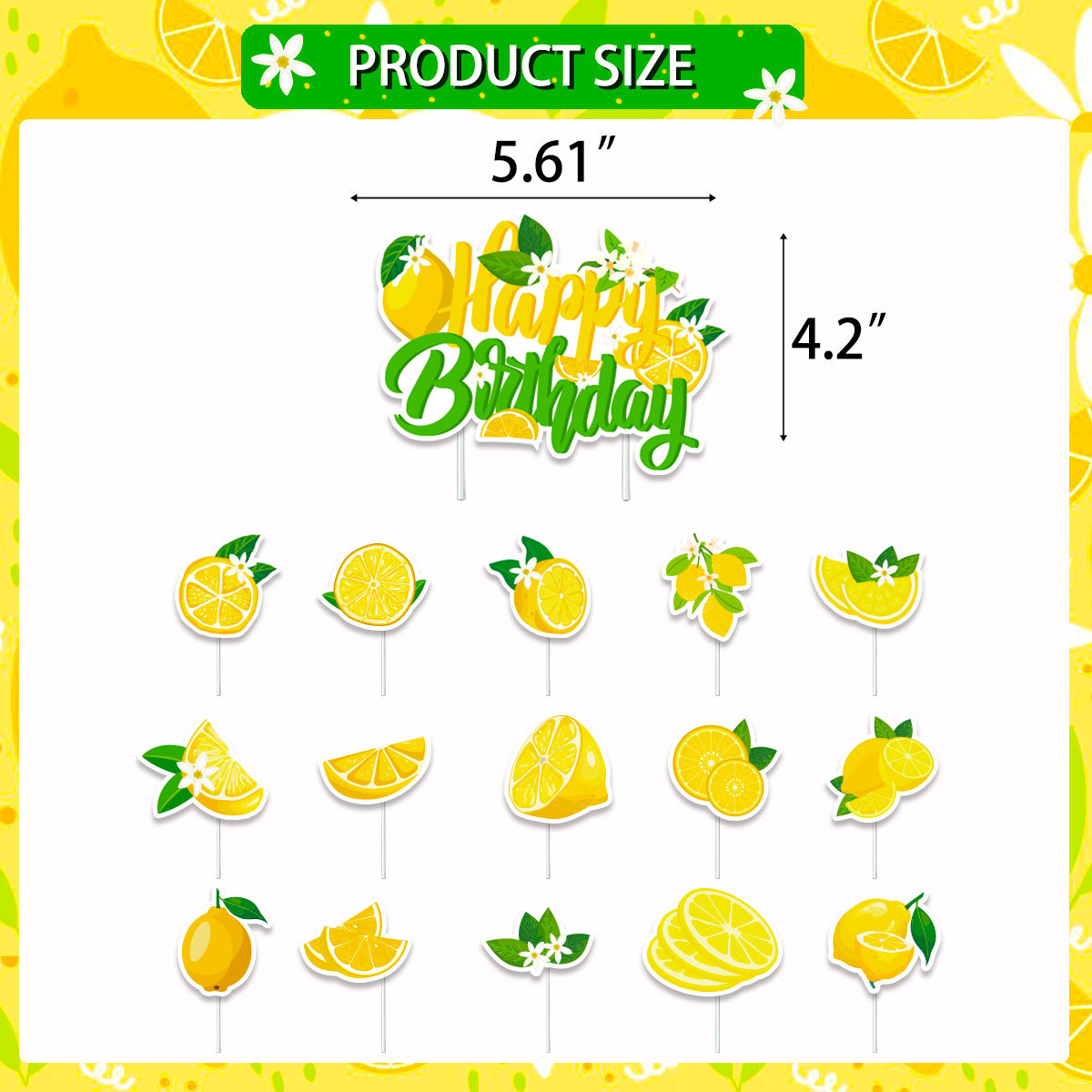 Lemon Cupcake Toppers Summer C - Baby Food Ideas recension och pris