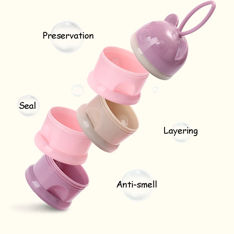 3 / 4 Layers Bear Style Portab - Baby Food Lactogen recension och pris