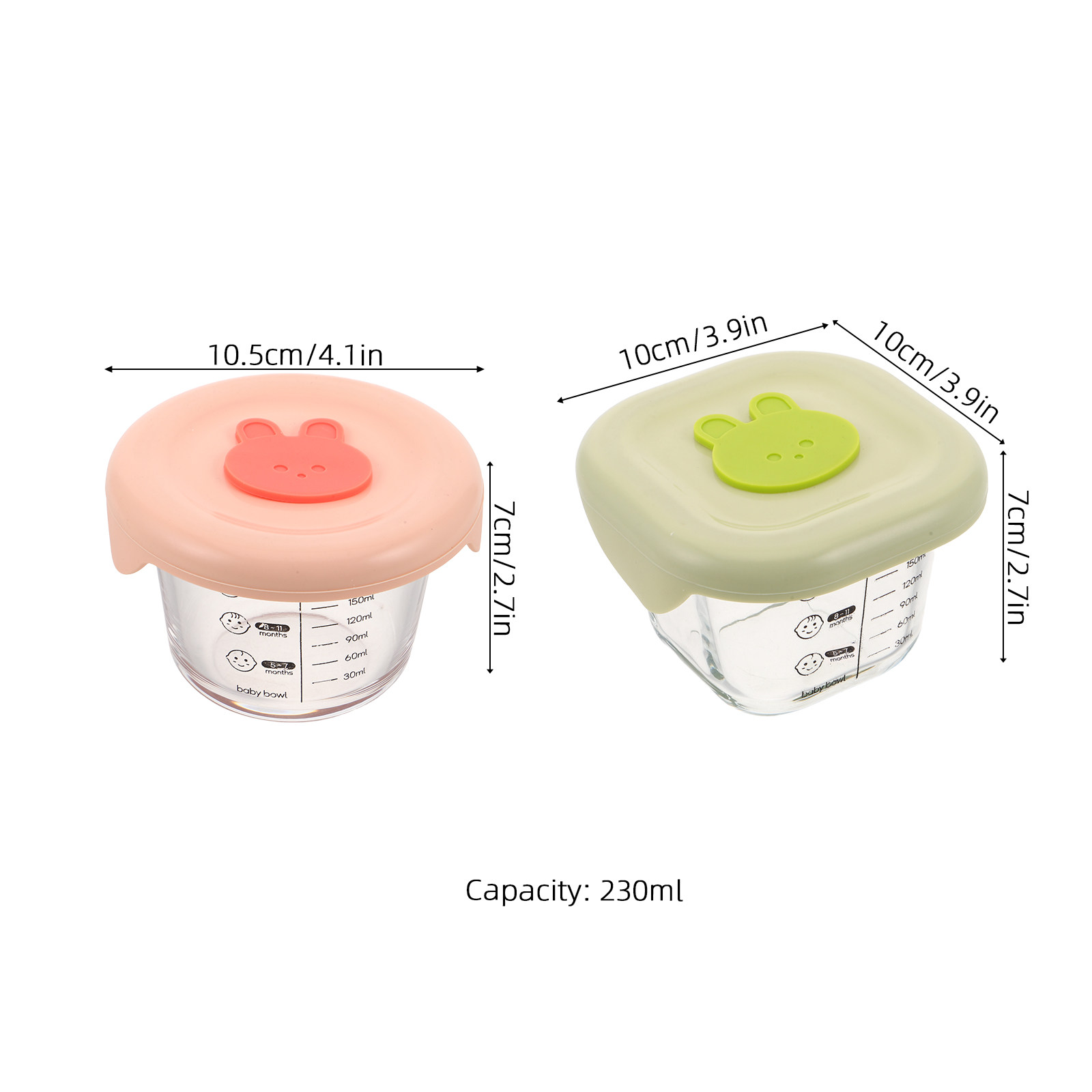 2Pcs Baby Food Storage Contain - Snack Container Travel recension och pris