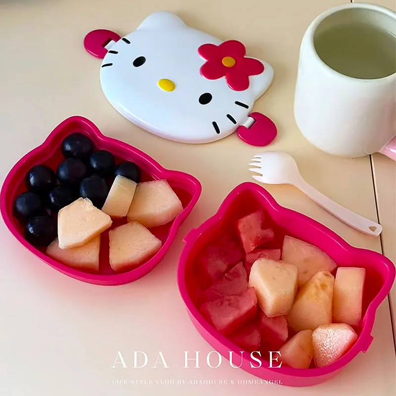 Cute Hello Kitty Shaped Lunch  - Snack Container Travel recension och pris